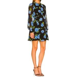 Free People Samantha Lace Up Floral Dress